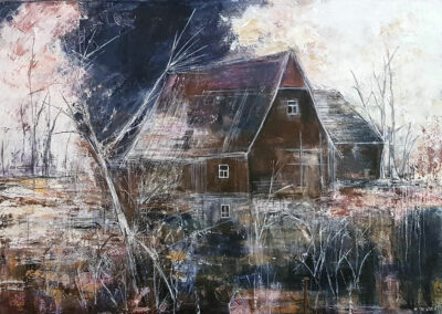 Malgorzata Suwalski. Mystischer Spreewald. 2016. Aryl/Lw. 50 x 70 cm